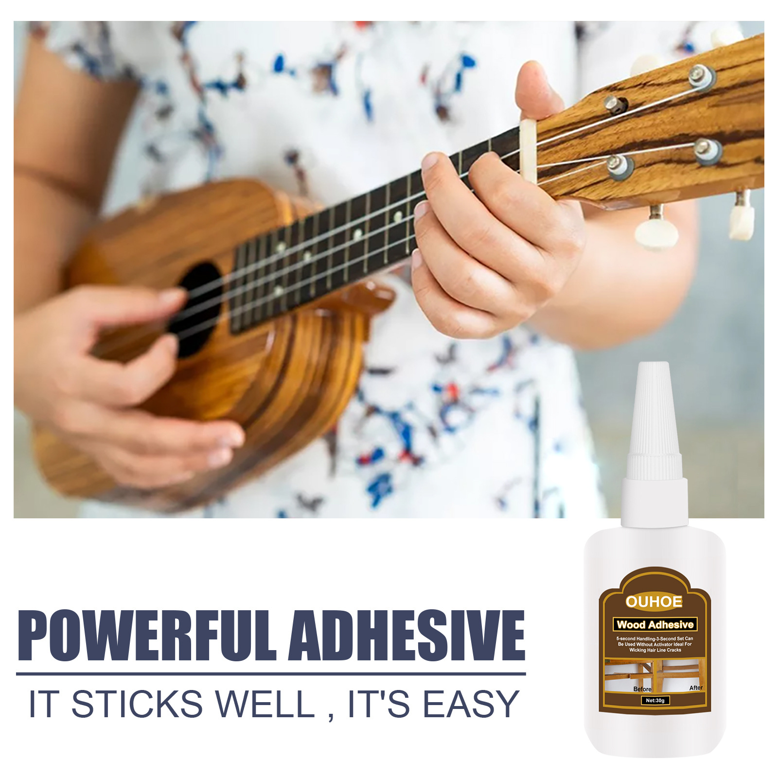 Foreign trade Cross border Musical Instruments glue guitar Piano woodiness repair adhesive Strength Quick Adhesive carpentry manual