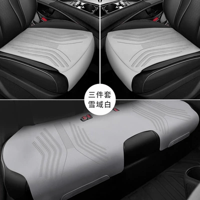 seat cover for all seasons, integrated – Seat cushion, seat cover - snowy-white-three-piece-set