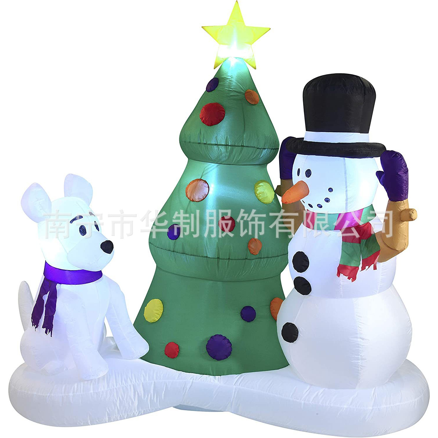 圣诞用品圣诞雪人充气气模圣诞老人圣诞树狗熊充气气模圣诞装饰品