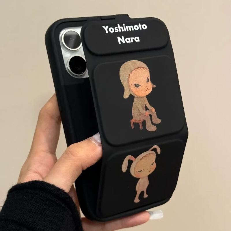Cartoon Nara Yoshikawa Flip Folding Stand for iPhone15/13/14 Phone Case Apple 16proma Cartoon Nara Yoshikawa Flip Folding Stand for iPhone15/13/14 Phone Case Apple 16proma