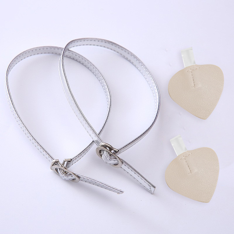 Venta al por mayor parche sin costuras con cordones anti-caída tacón alto invisible con cordones perezosos sin tacón transparentes zapatos de una sola capa anti-caída zapatos de terciopelo