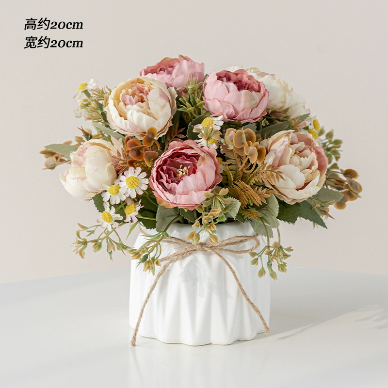 Nordic simulation flower decorative flower decorative flower room fake flowers fake flower plastic flower dining table flower bionic bionic flower bleaching flowers