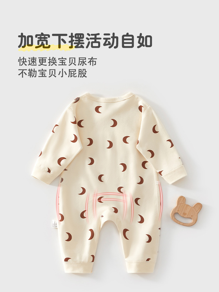 Baby Clothes Pure Cotton Class A Spring Newborn One-piece Clothes Nordic In-style Baby Climbing Clothes Anyang Baby Clothes