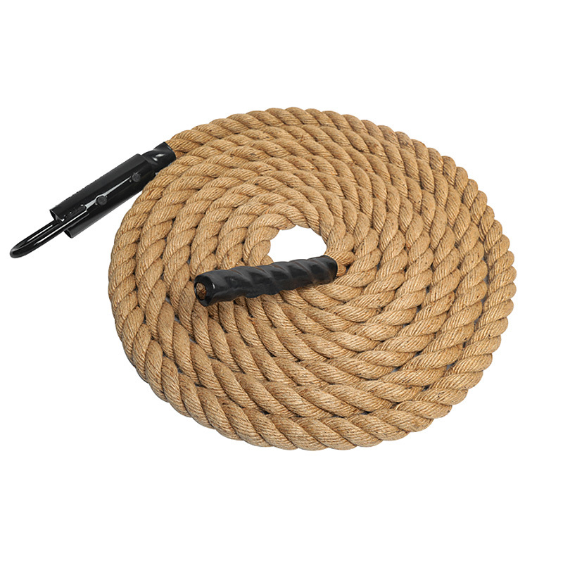 室内外攀爬绳 38mm家庭健身房部队臂力训练涤纶黑色爬绳攀登绳