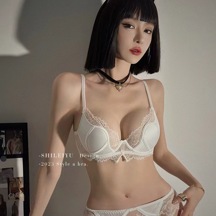 Летнее тонкое поддерживающее белье sexy bra дышащий комплект