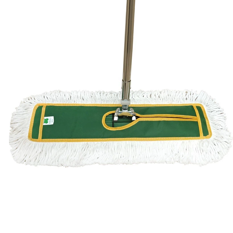 Школьная больница Район Имущество Высокое качество Хлопковая нить Швабра для пола Толкая швабру для пыли Большой длинный стержень Коммерческая пыль Толкая плоскую швабру