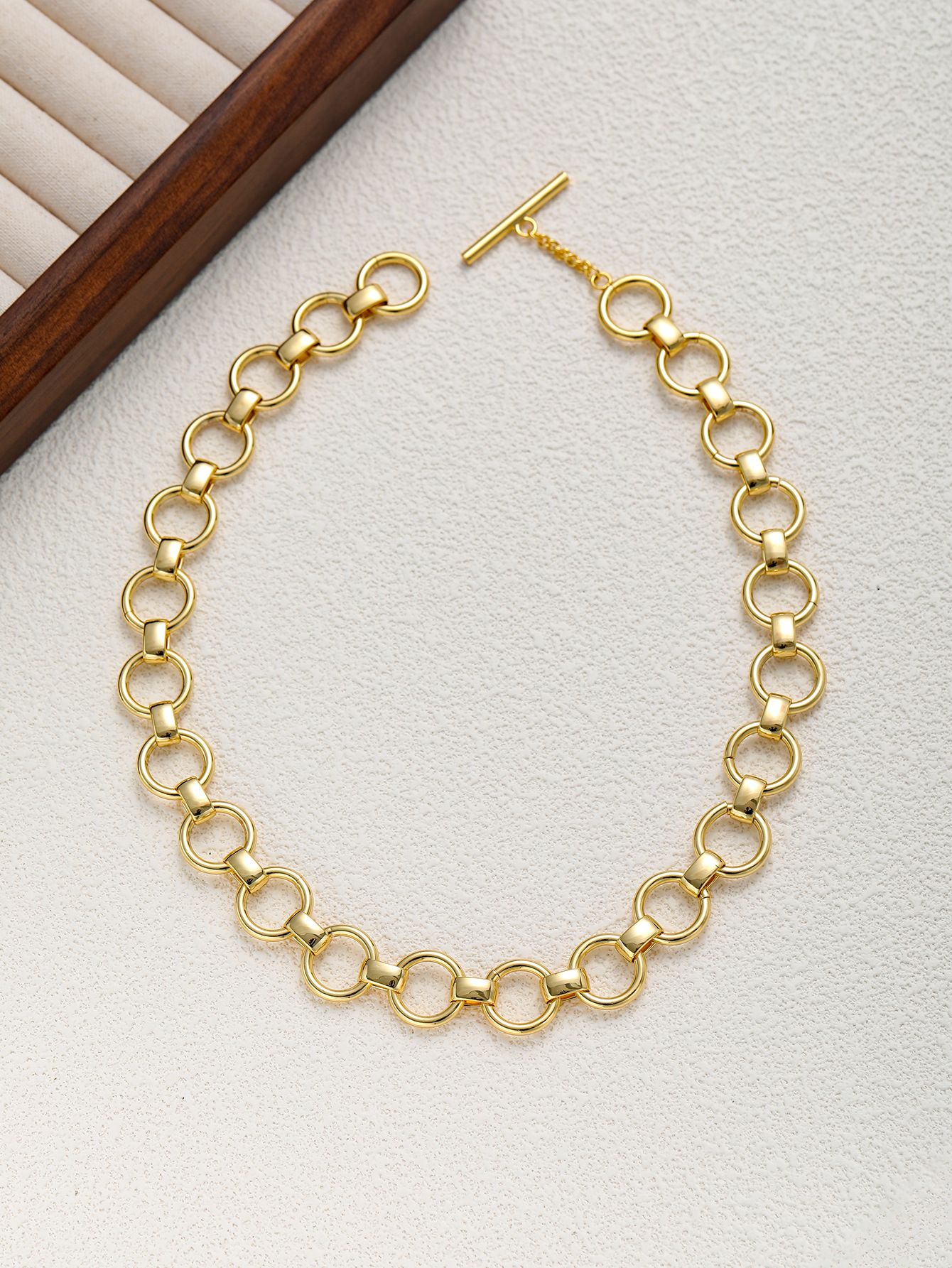 All Seasons Season Women's Gender Wholesale Jewelry Retro Classic Style Solid Color 304 Stainless Steel Plating Belcher Chain Chain Necklace