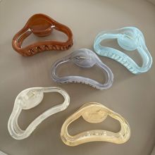 半圆流纹高级感抓夹女头发夹子大号发夹后脑勺发卡新款鲨鱼夹头饰