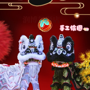 竹编舞狮南狮双人狮儿童醒狮头3号成人舞狮子全套成人-阿里巴巴