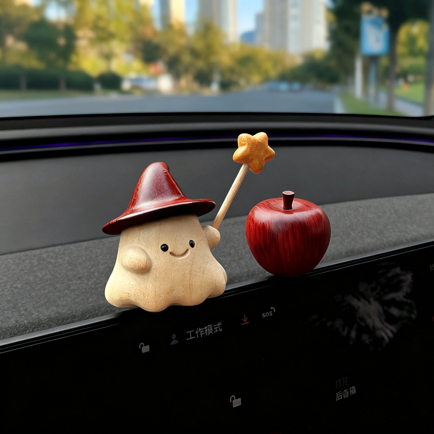 26 new car accessories【Cast a spell for a safe journey】Screen and center console decorative interior items