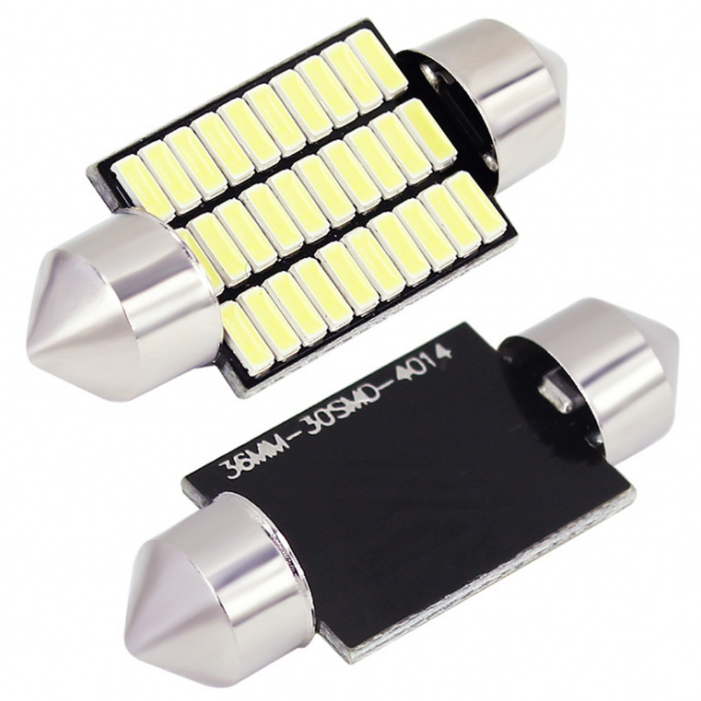 LED Decoding Festoon 4014 29-44MM 18 24 30 36 39 45 SMD 12V Reading Light