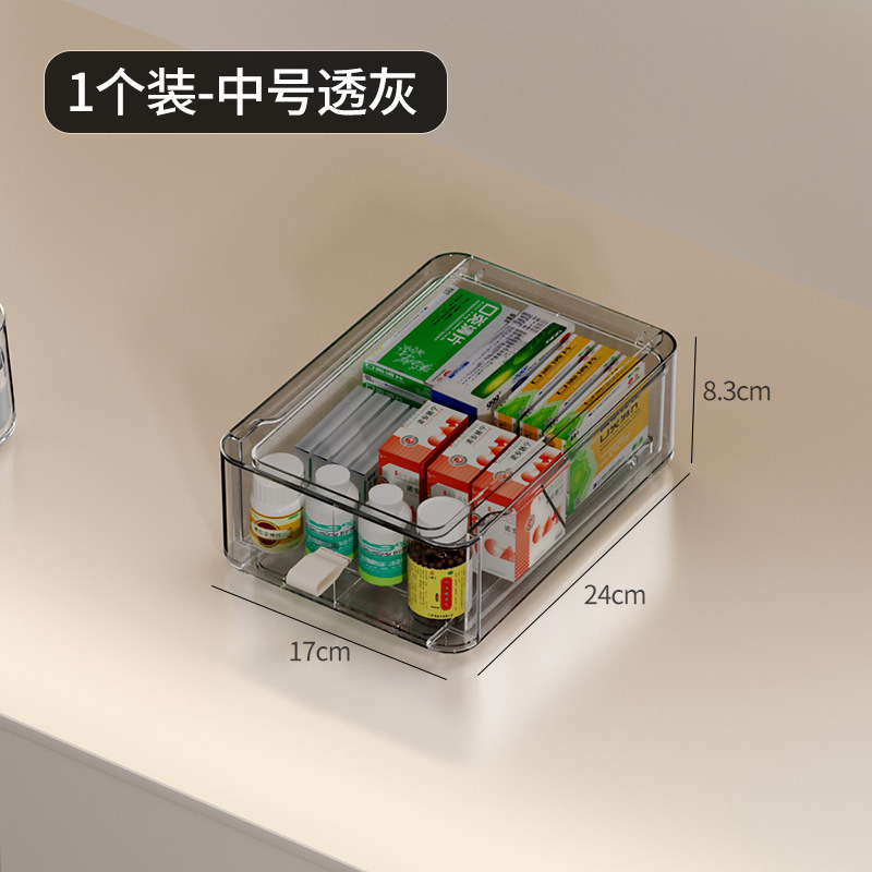 抽屉式药箱家用医药箱透明药物收纳盒家庭装大容量药品收纳箱药盒|undefined