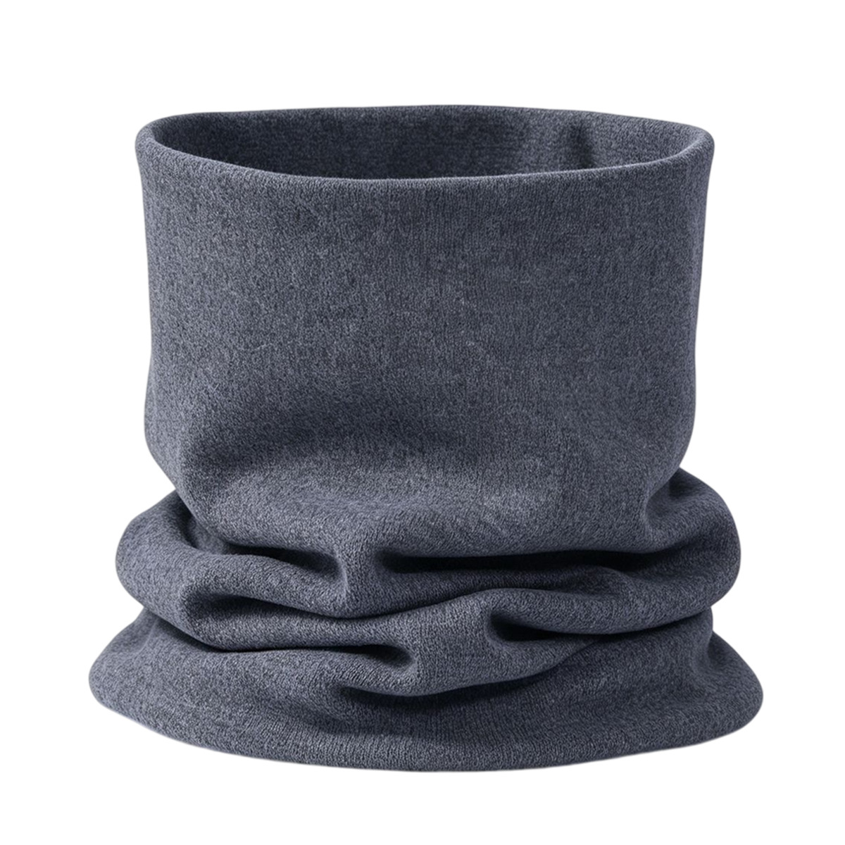 Autumn and winter versatile double-layer pure cotton neck warmer, unisex solid color warm scarf, soft neck protector, pullover neck warmer, high collar