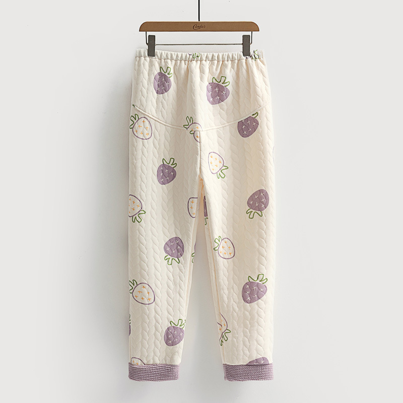 Air Cotton Pregnant Women's Pajama Pants Spring and Autumn Adjustable Non-stringing Belly plus size High Waist Belly-supporting Pregnant Women's Home Pants