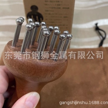 头皮脱发按摩防刮痧304便携经络洗头刷疗实心按摩头家用木梳梳子