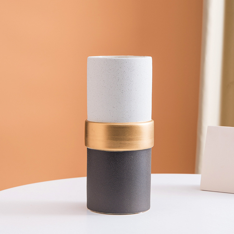 골든 서클 꽃병 12.5x12.5x29cm