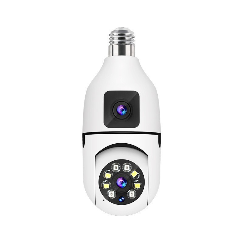 V380Pro ワイヤレス電球監視カメラ wifi ホーム双眼超高精細 360 度パノラマクロスボーダーホットモデル|undefined