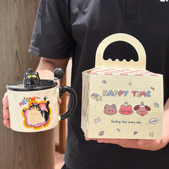 可爱猫咪生日礼物马克杯女生送女友闺蜜2025新款创意陶瓷情侣水杯