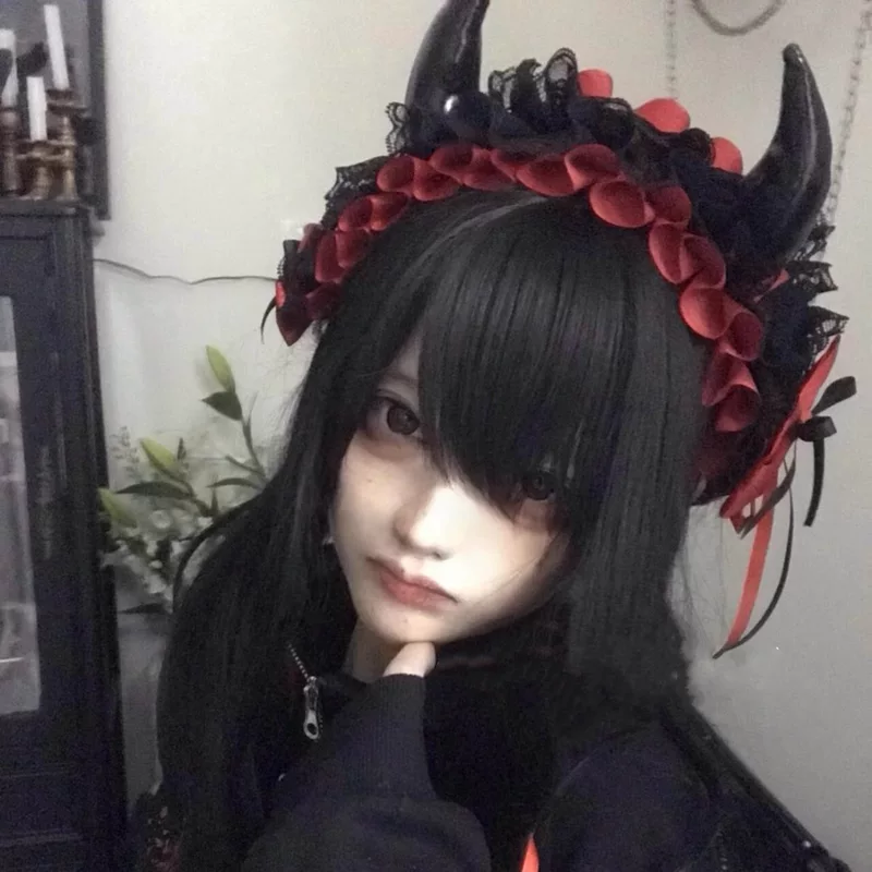 Японская hair accessory, универсальная повязка на голову, стиль Lolita, косплей, Хэллоуин