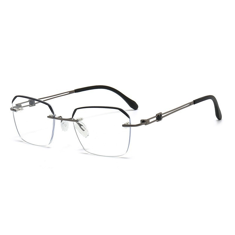 新商品のフレームなしの超軽量男性式の高清の老眼鏡の青い光を防ぐ女性の中高年のビジネスメガネの卸売り|undefined