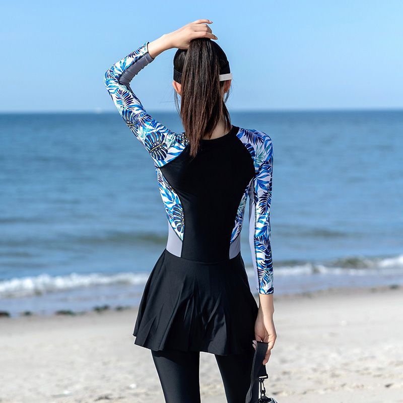 2025 nuevo conservador vestido de primavera pantalones deportivos de mangas largas trajes de baño de mujer trajes de baño de mujer fábrica de comercio de adultos