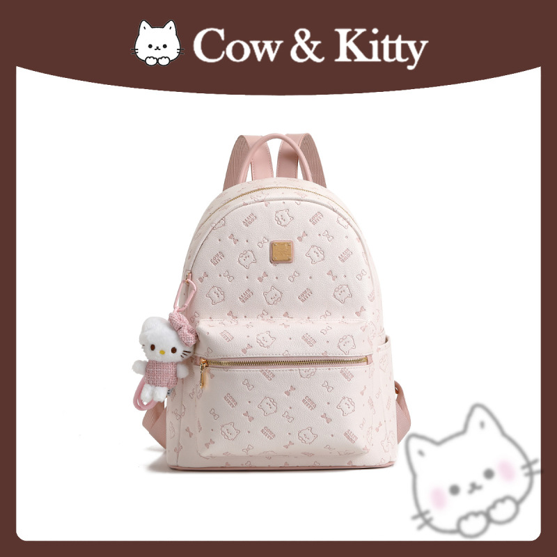 Backpack for Women, 2025 New Autumn Style, High-End Feel, Large Capacity, Versatile, Student Casual School Bag, Cherry Blossom Pink