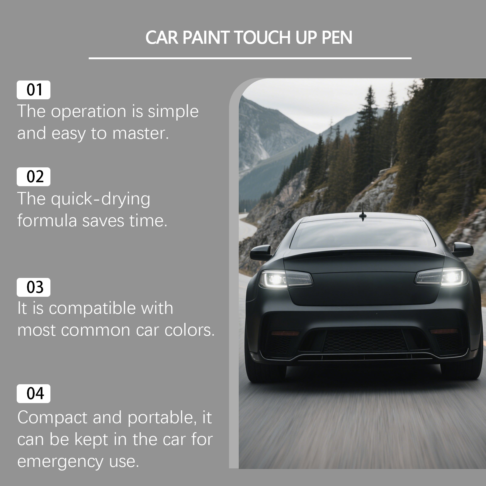 RAYHONG Car Scratch Repair Pen Covers Fine Scratches, Convenient DIY Car Paint Maintenance, Essential Car Accessory