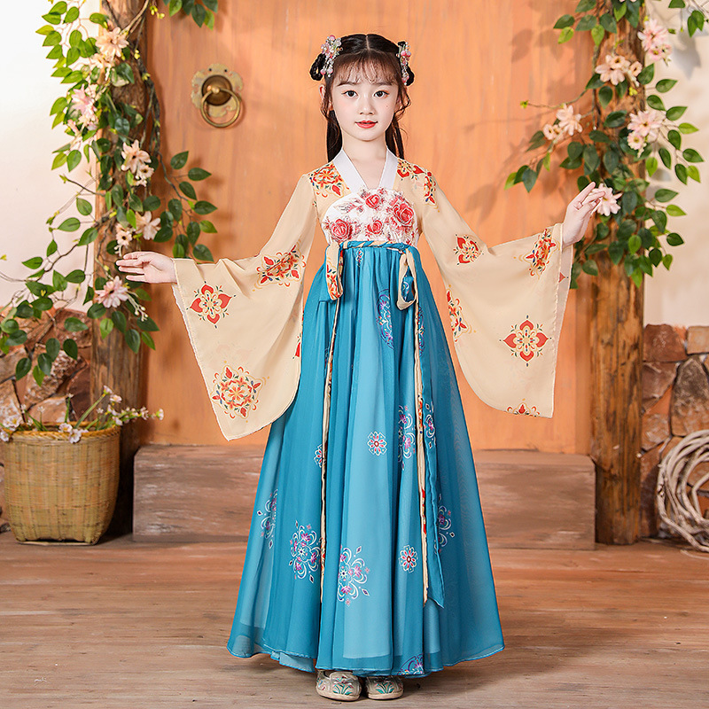 Hanfu girl costume children Kids Hanfu princess cosplay fairy dresses girlss girl Chinese outfit ancientry Ru skirt