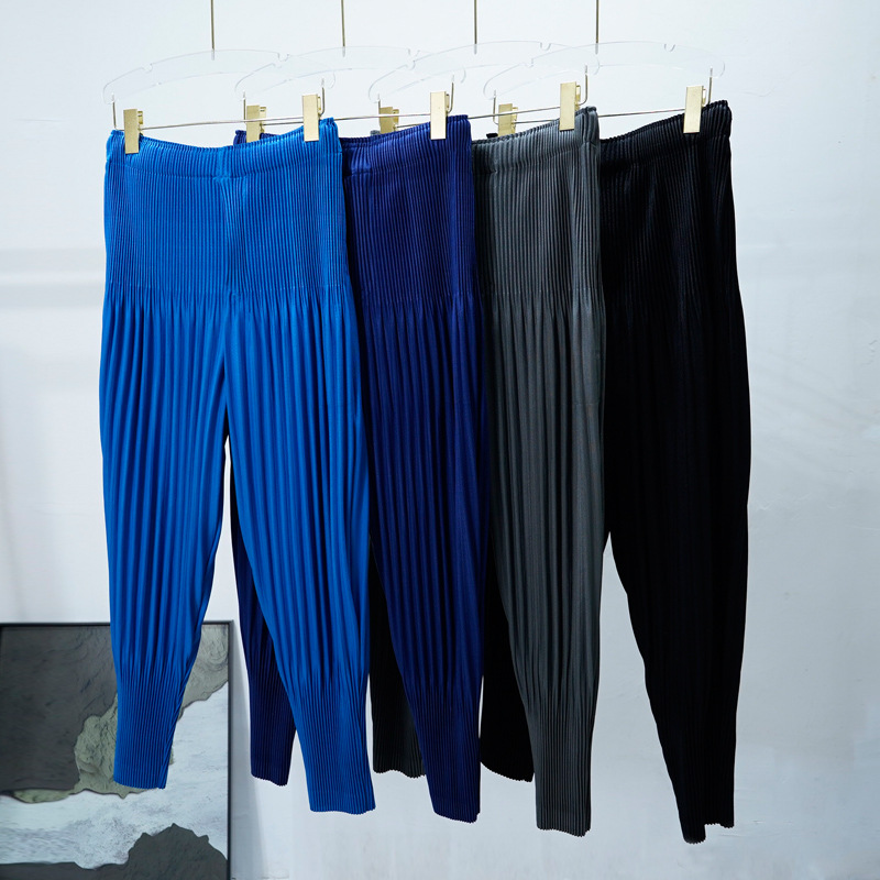 Japanese-Style Pleated Lantern Pants Jf151 Men's Loose Harem Slim Pants Lantern Cropped Pants High-End Casual Pants