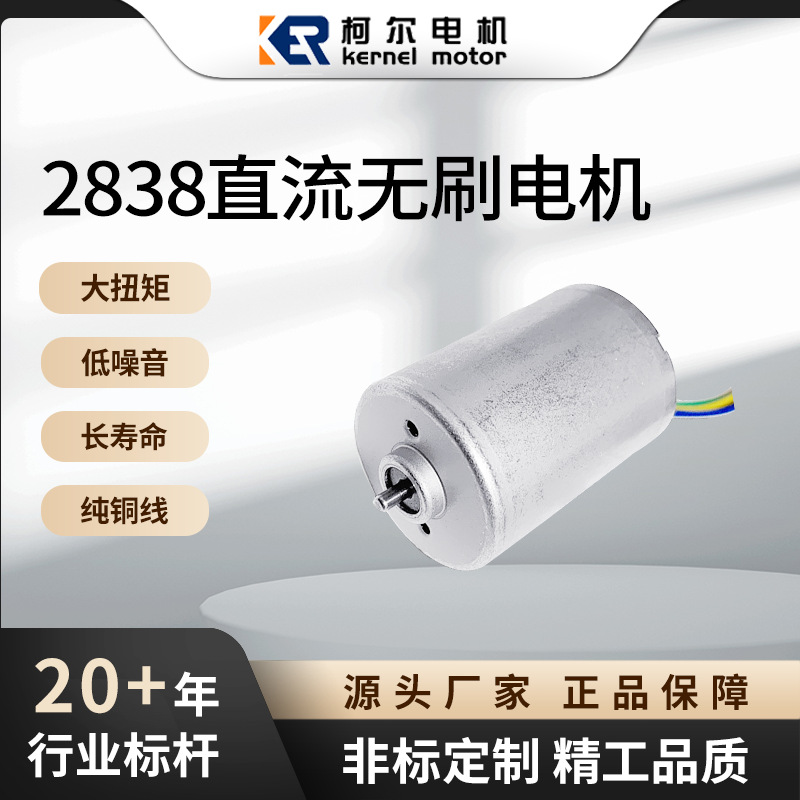 2838美容仪无刷电机 12V24V微型直流电机静音高速清洗机闹钟马达