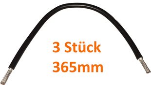 Verdrahtungsbrücken 365mm Schwarz 10mm2 - 3 Stück - Kabel