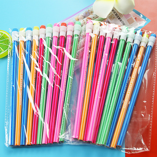 HB Rubber Pencil Creative Large Barrel Continuous Lead Pencil for Students and Children, Drawing and Sketching Pen, Award Gift Stationery Wholesale