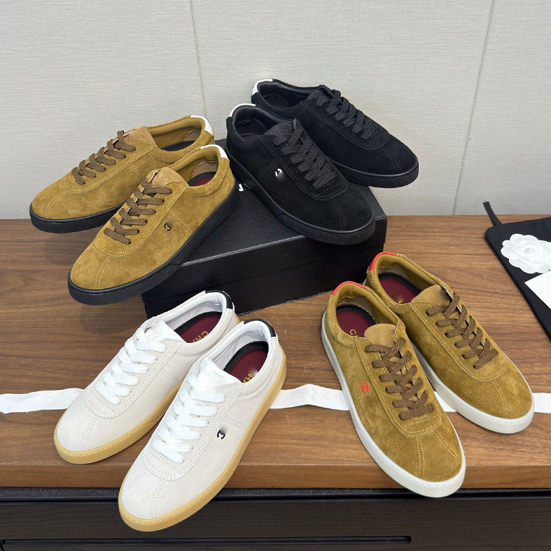 Authentic Chanel-Style 26S Simple Versatile Casual Shoes Comfortable Sports Sneakers Genuine Leather Color-Blocking German Training Shoes for Women Authentic Chanel-Style 26S Simple Versatile Casual Shoes Comfortable Sports Sneakers Genuine Leather Color-Blocking German Training Shoes for Women