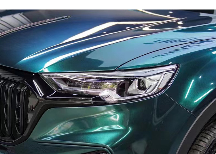 Car Headlight Film Tpu Protective Film Light-Controlled Color-Changing Film Anti-Scratch Tpu Film Car Wrap Smoked Tail Light Film Front Headlight