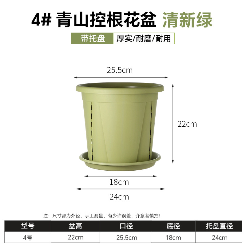 [no. 4] root control fruit green diameter 25.5cm high 22cm / With three-dimensional tray