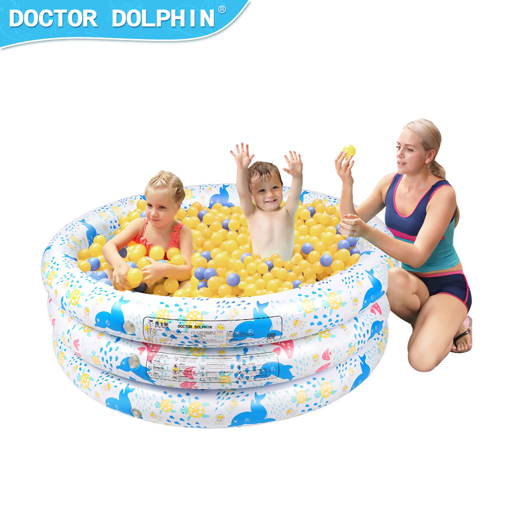 Doctor dolphin | Piscina de olas inflable para niños Piscina inflable de tres capas Piscina de ocio para niños Piscina inflable de pvc