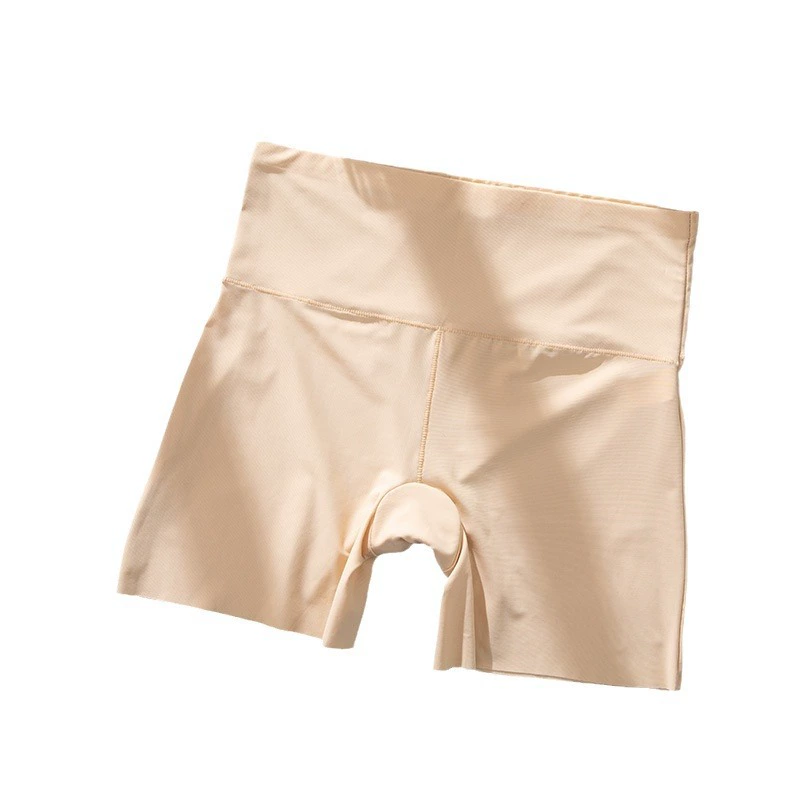 Seamless High-Waist Shorts (Scorpio) Women — Ice-silk, Cotton Crotch, Anti‑exposure 2–10 Sizes