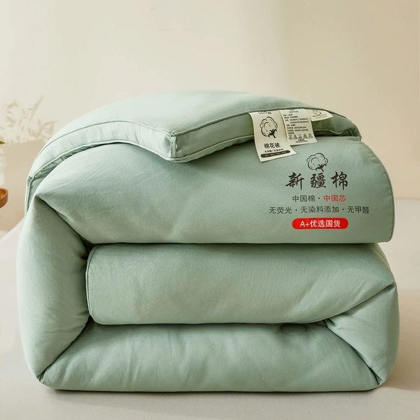 Three-dimensional cotton quilt Qingya green