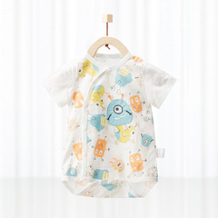Baby's Pouch Pajamas Summer Thin Baby Clothes Newborn Onesie Outerwear Triangular Crawling Suit