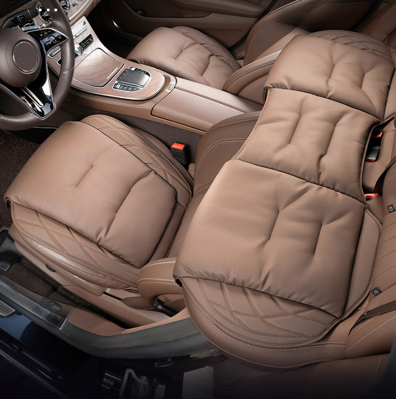 2025 Car Seat Cushion for the Driver's Seat, Universal for All Seasons, Nappa Leather Seat Cushion Suitable for Xiaomi, Bmw, Mercedes-Benz, Audi Seat Covers