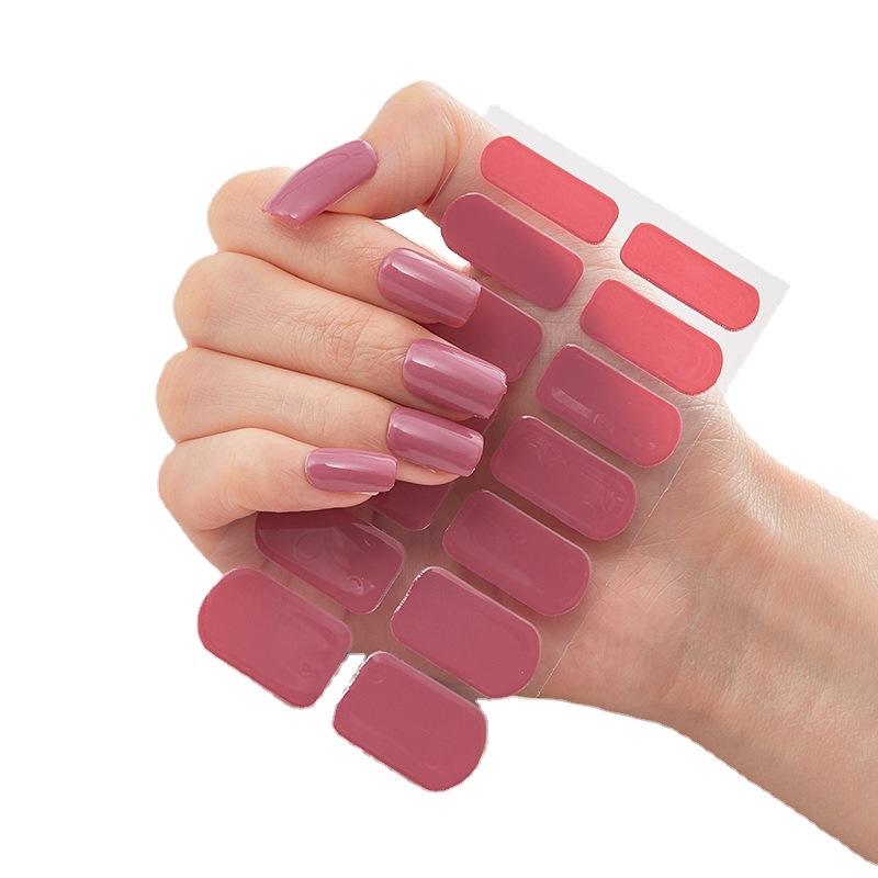 Popular en línea populares pegatinas de uñas Desgarrables pegatinas completas terminadas 3D anti-diamante suministro transfronterizo pegatinas de uñas puesto