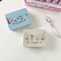 ジーカわぁかわいいアニメブリキケース収納ケーストランペットアクセサリーケースキャンディーケースデスクトップ収納ケース