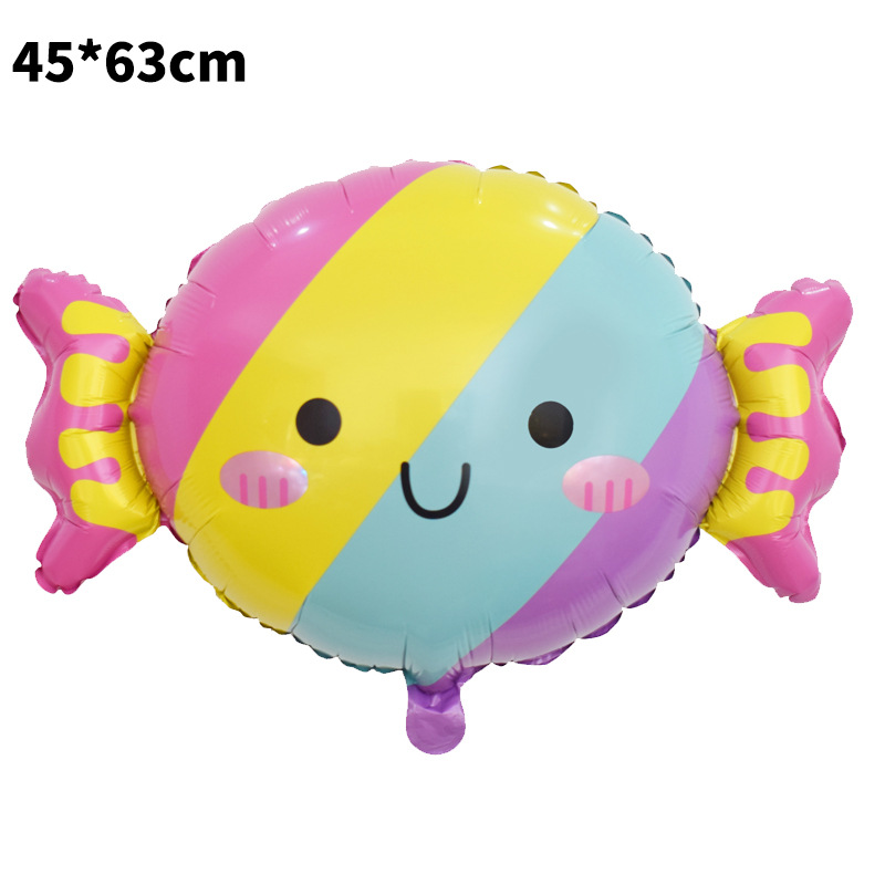 Cono de helado caramelo especial en forma de globo de película de aluminio globo helado modelado fiesta decoración de verano papel de aluminio niños