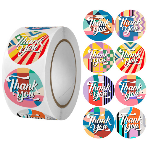 500 stickers thank you stickers dessert cake baking seal stickers cartoon children's reward stickers wedding flowers