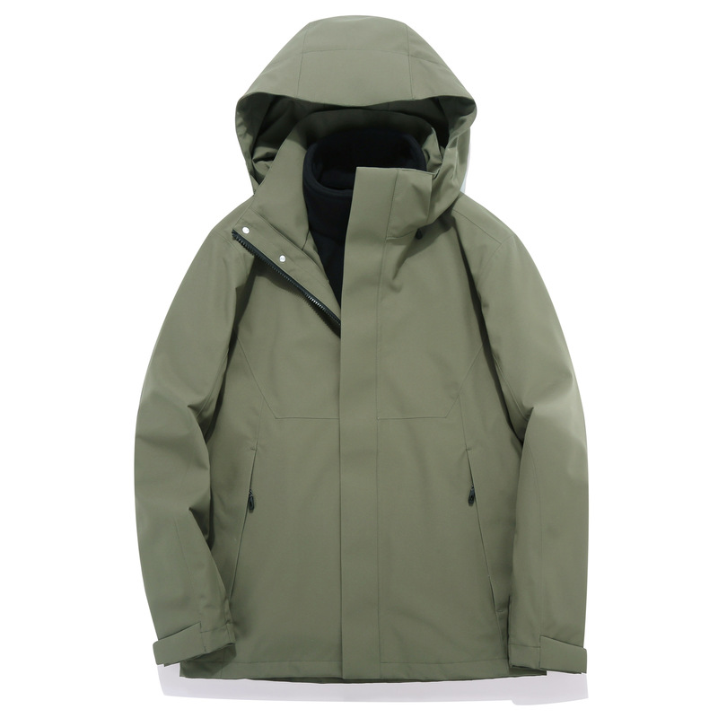 Kaishi Lièfēng Outdoor Jacket for Men and Women, Three-In-One Detachable Two-Piece Set, Cold-Proof and Warm Workwear Kaishi Lièfēng Outdoor Jacket for Men and Women, Three-In-One Detachable Two-Piece Set, Cold-Proof and Warm Workwear