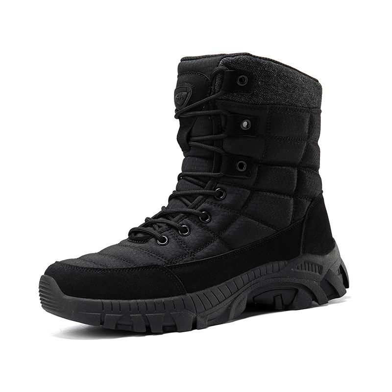 Botas tácticas para hombres de talla grande, zapatos de entrenamiento resistentes al desgaste para senderismo al aire libre, botas de combate altas transfronterizas Magnum para hombres negros