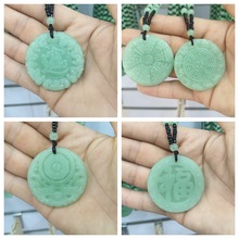 新款仿玉龙凤八卦项链双龙龙凤福牌毛衣链招财进宝吊坠直播佛挂件