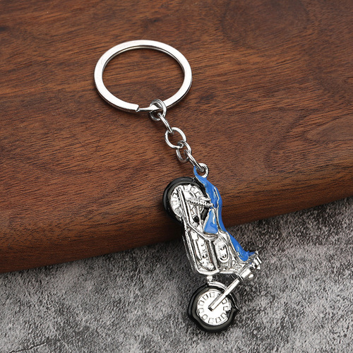Metal personalized motorcycle keychain creative model key ring Harley Davidson motorcycle craft keychain