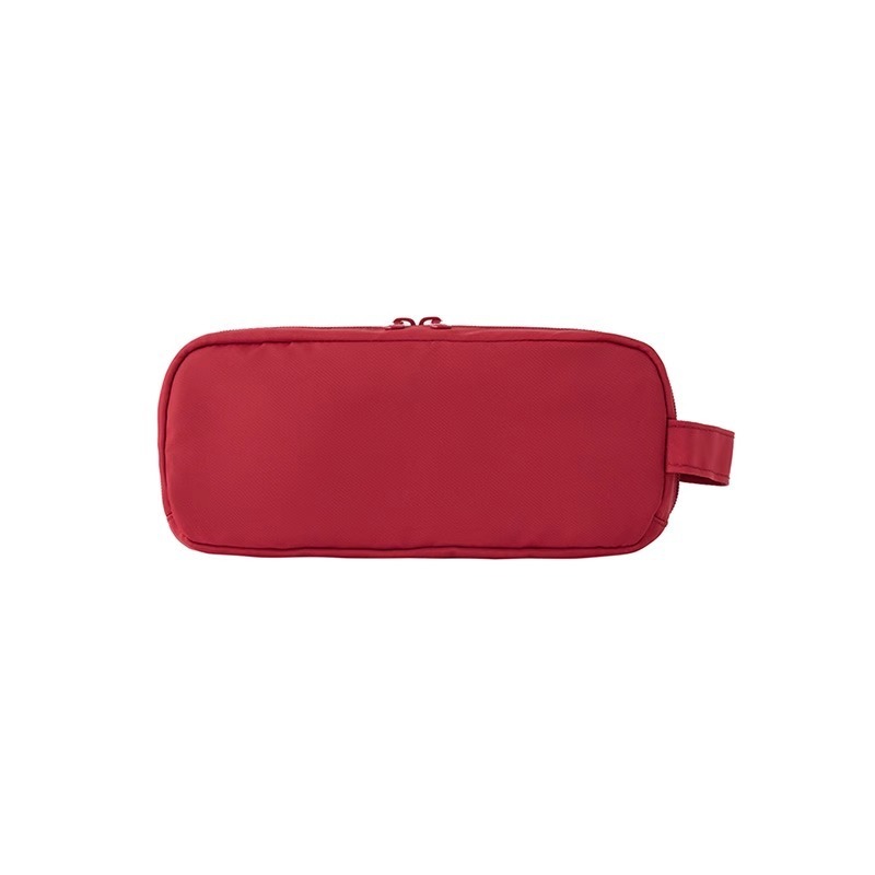 无印良品 MUJI 锦纶笔袋 文具盒文具袋简约立体 铅笔盒 大容量尼|undefined