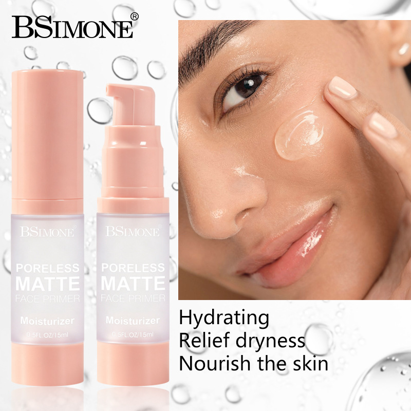 Corrector de tono de piel iluminador, hidratante y nutritivo, con textura gel, minimizador de poros, base de maquillaje sin grumos para personas que no quieren complicarse.